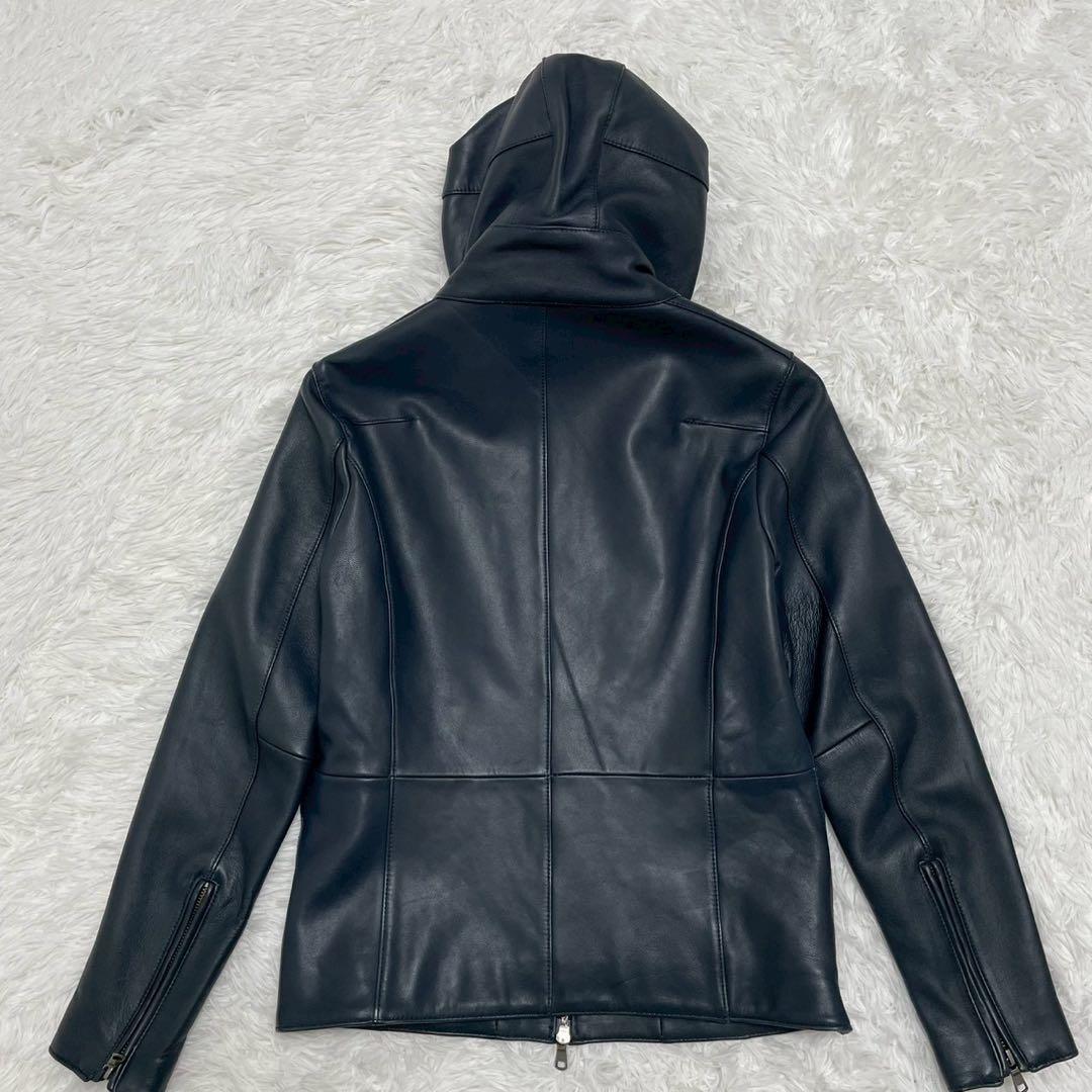 VOGUISH ボーギッシュ フード付き レザージャケット M ラムレザー