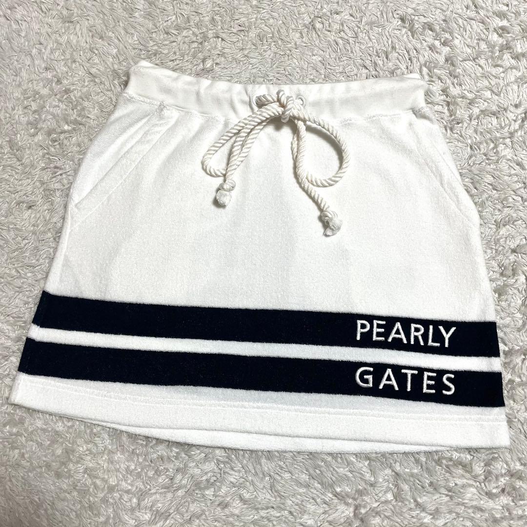 ✨美品✨パーリーゲイツ スカート ゴルフウェア パイル地 タオル生地 サイズ1