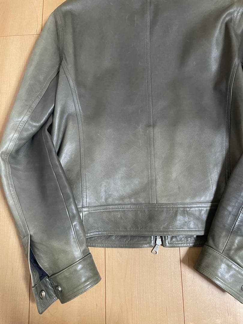 く*ま様 EMMETI エンメティレザージャケット　シングルライダース　48