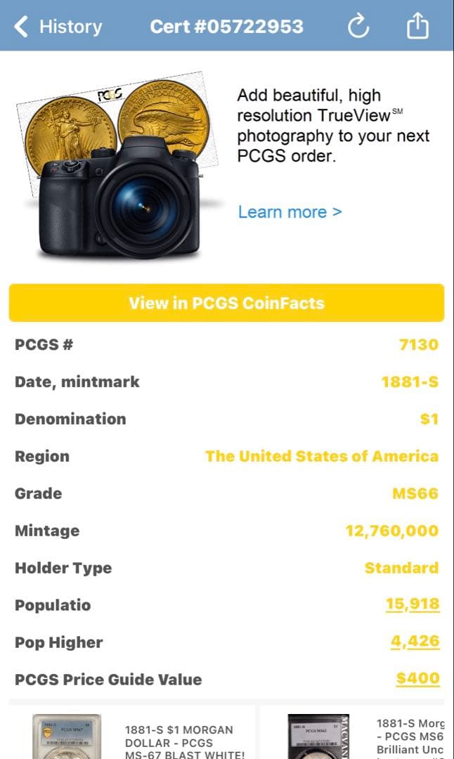 PCGS NCG アンティーク 銀貨　モルガンダラー