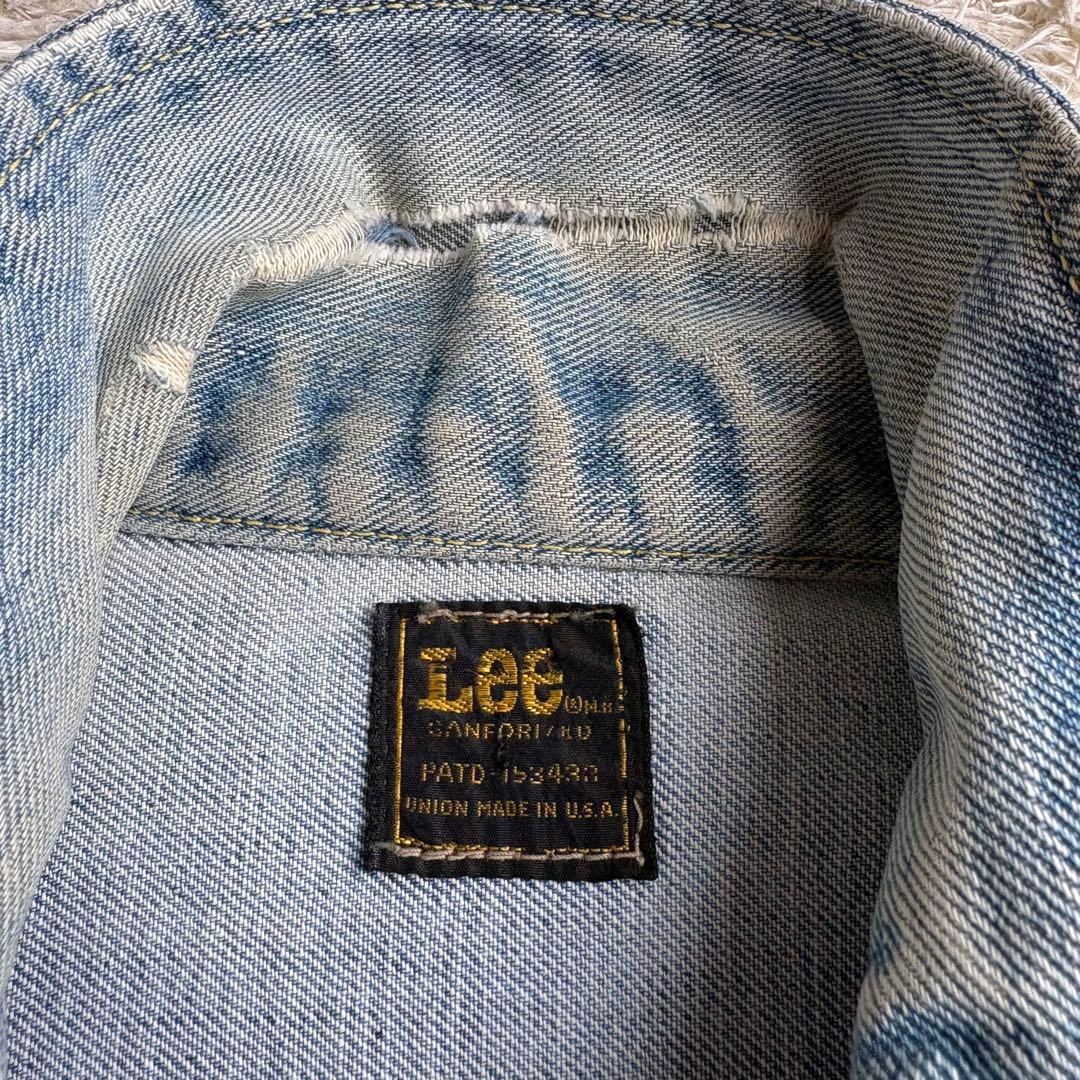 【✨USA製】Lee 220J デニムジャケット ワッペン Gジャン