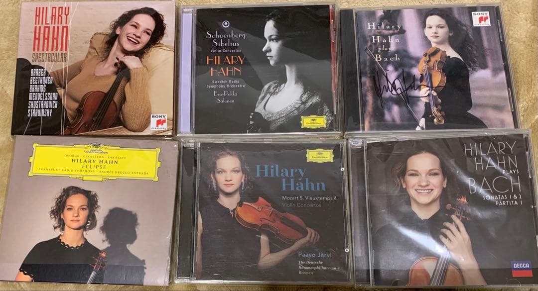 ヒラリー・ハーン クラシックCDコレクション　サイン入り
