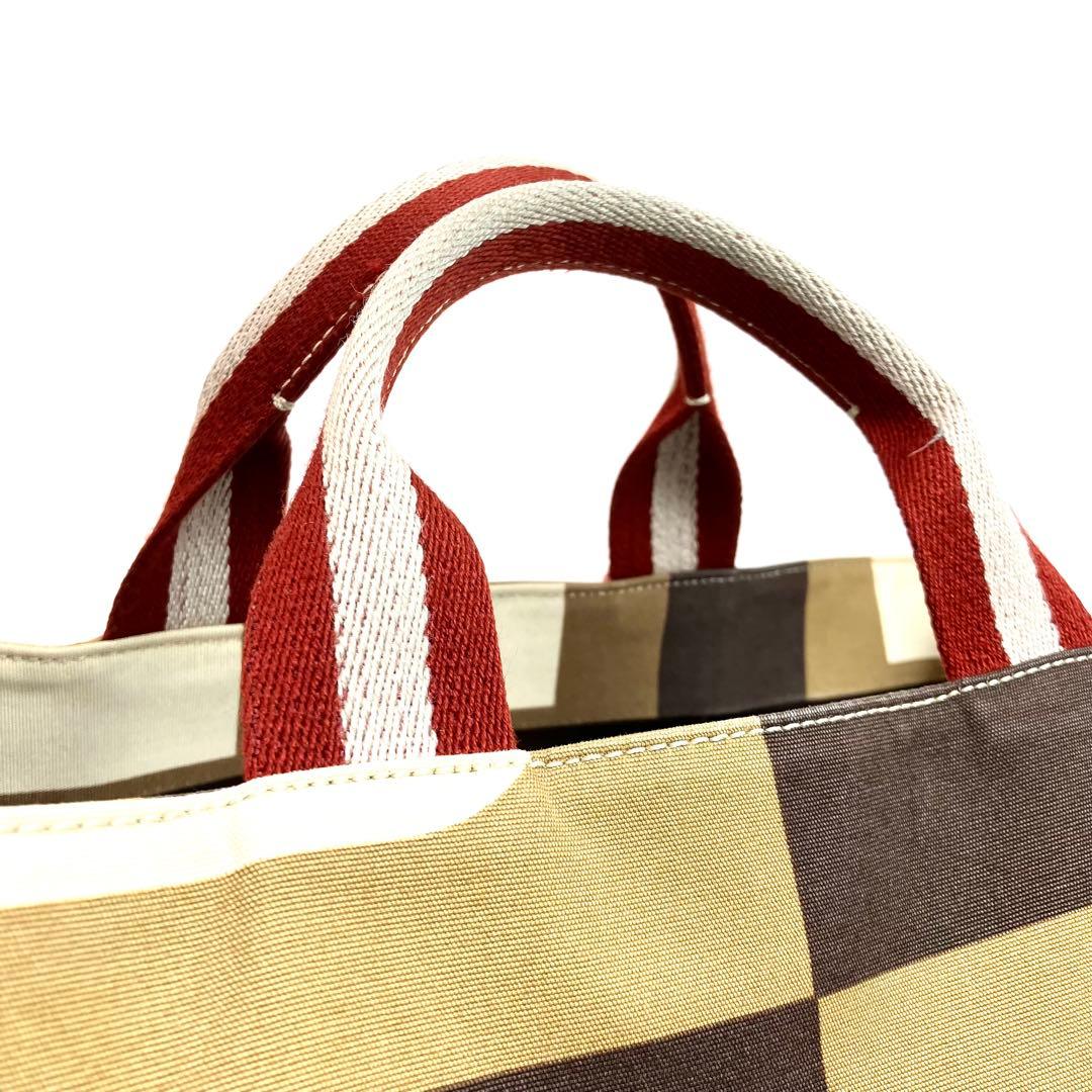 【美品】BALLY トートバッグ　ミニボストン　Bロゴ　トレスポ　大容量