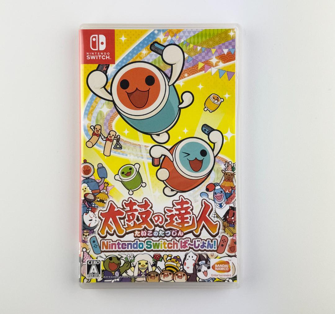 【動作正常】太鼓の達人 Nintendo Swich ソフト＆太鼓とバチ2セット