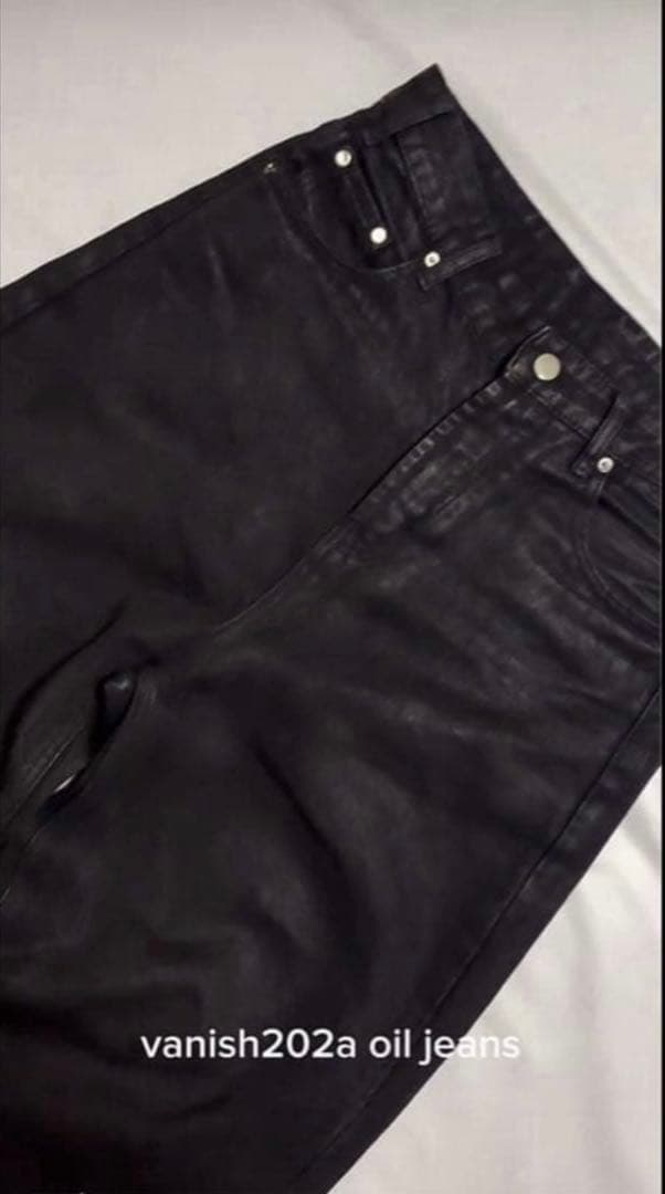 Goar.archive似loose fit oil coating denim