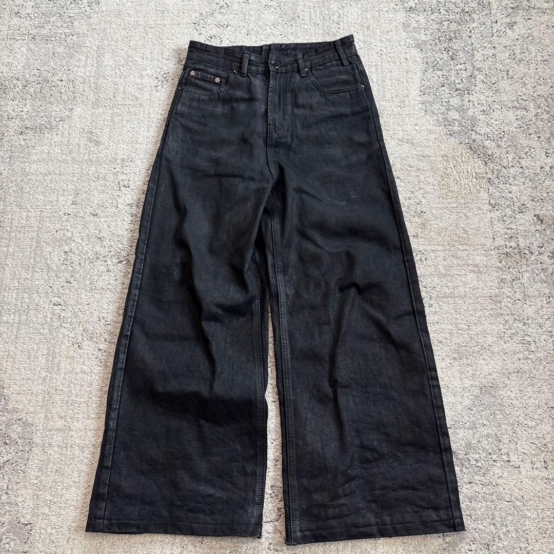 Goar.archive似loose fit oil coating denim