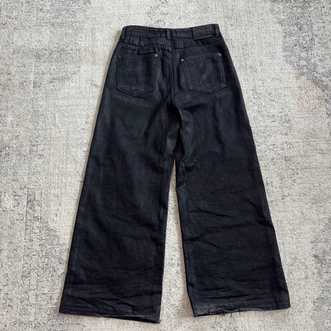 Goar.archive似loose fit oil coating denim