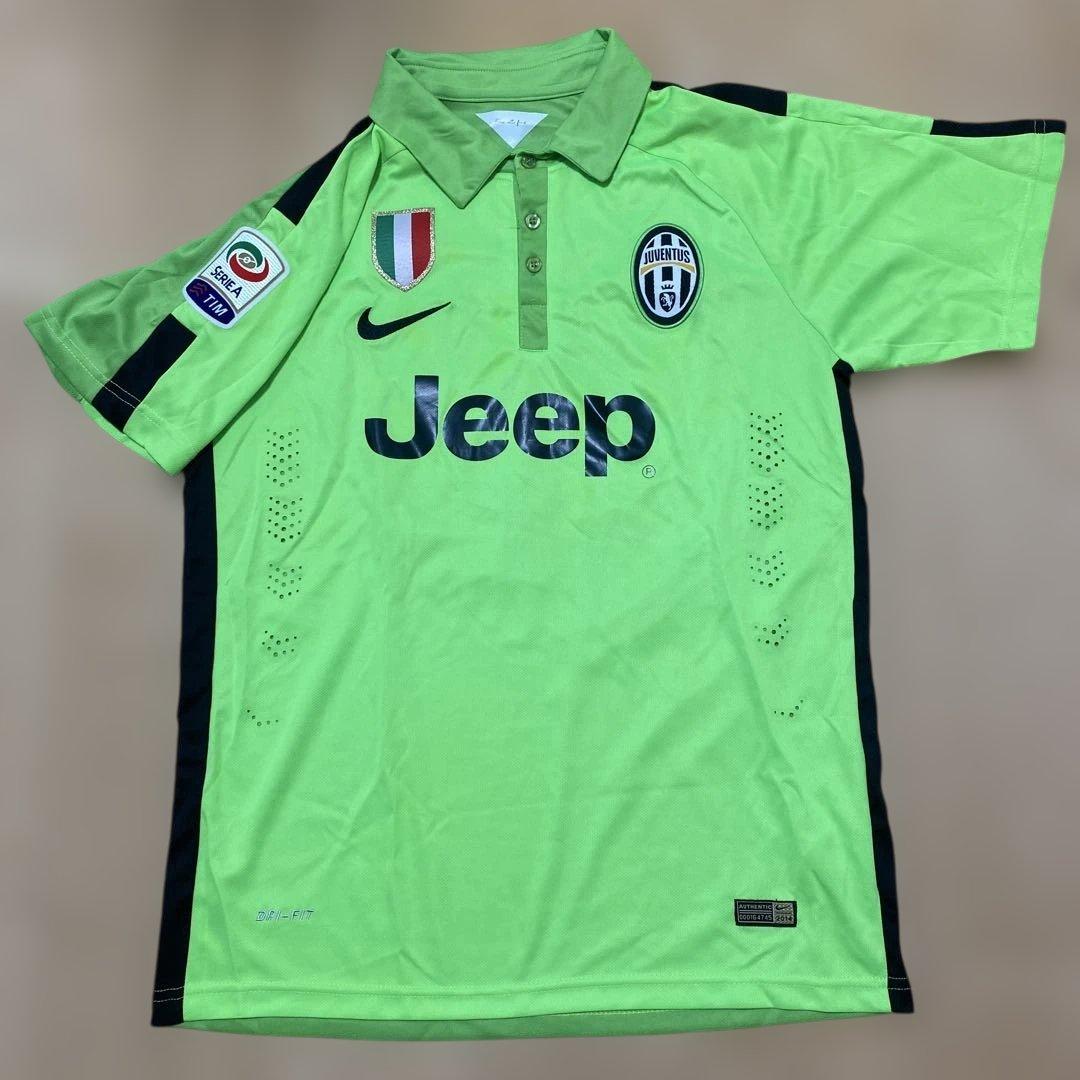 激レア！ JUVENTUS ユニフォーム テベス 背番号10 蛍光グリーン