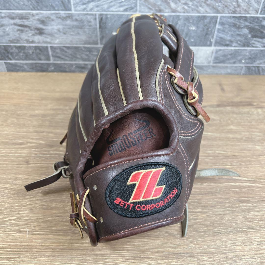 【希少】ZETT　ゼット　グローブ　旧ロゴ　外野手用　右投げ　ダークブラウン