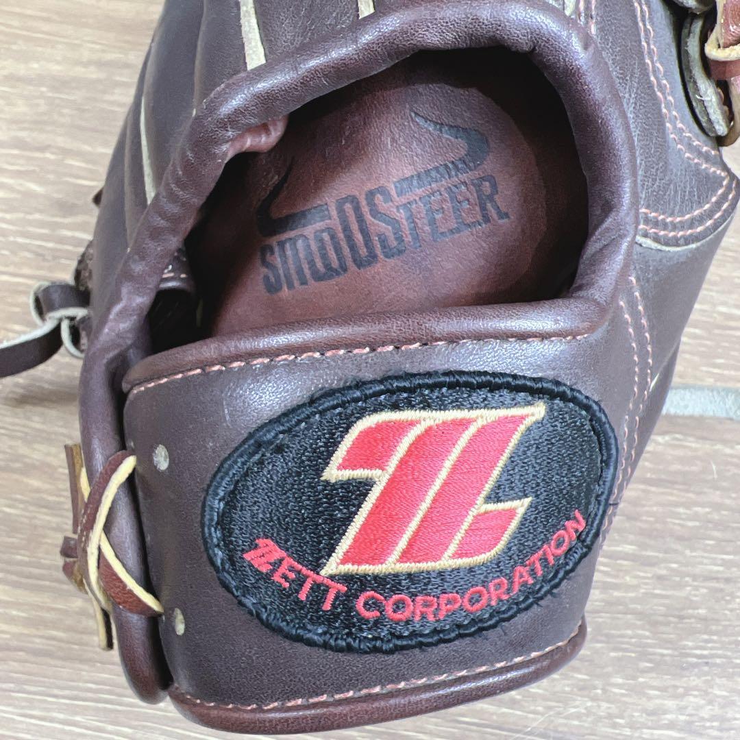 【希少】ZETT　ゼット　グローブ　旧ロゴ　外野手用　右投げ　ダークブラウン