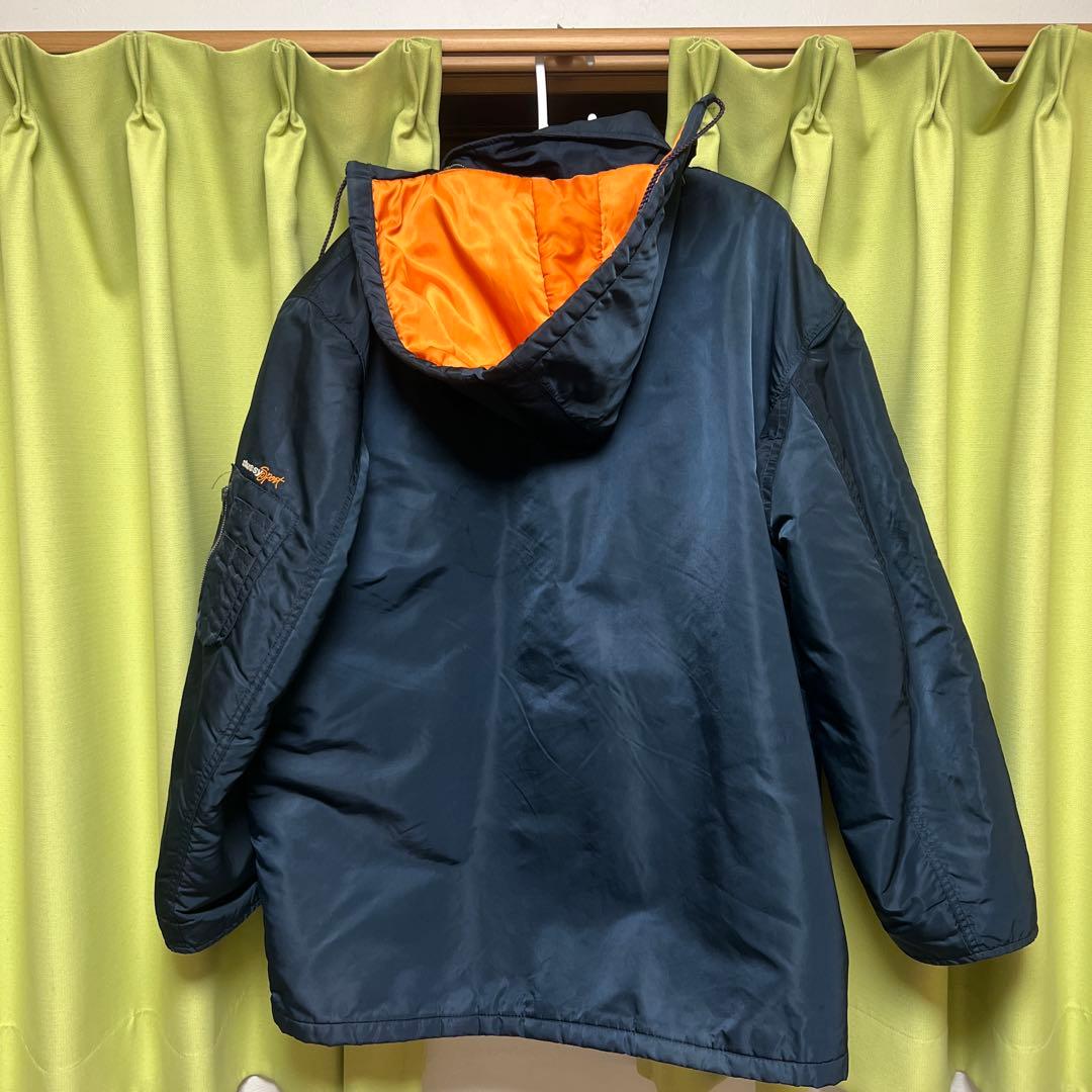 90s stussy sport ミリタリー n3b？フード完品 ポーカーズ