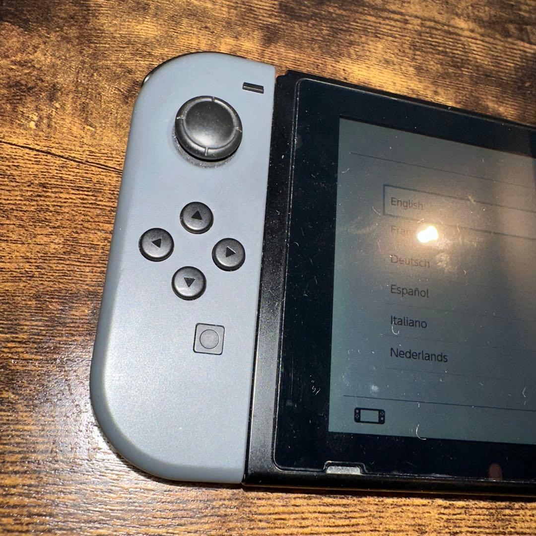 動作品 訳あり Nintendo Switch グレー 本体 + 付属品