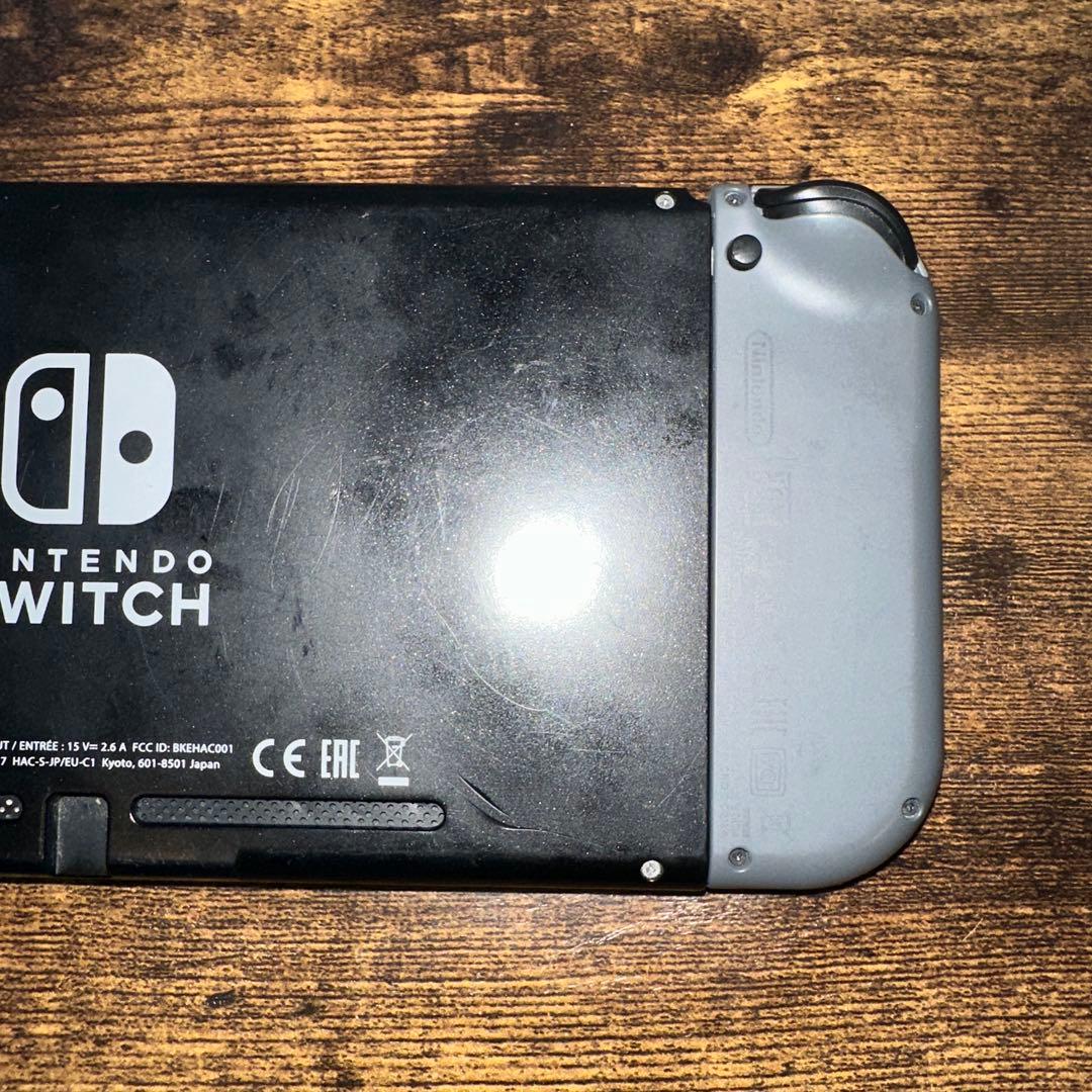 動作品 訳あり Nintendo Switch グレー 本体 + 付属品