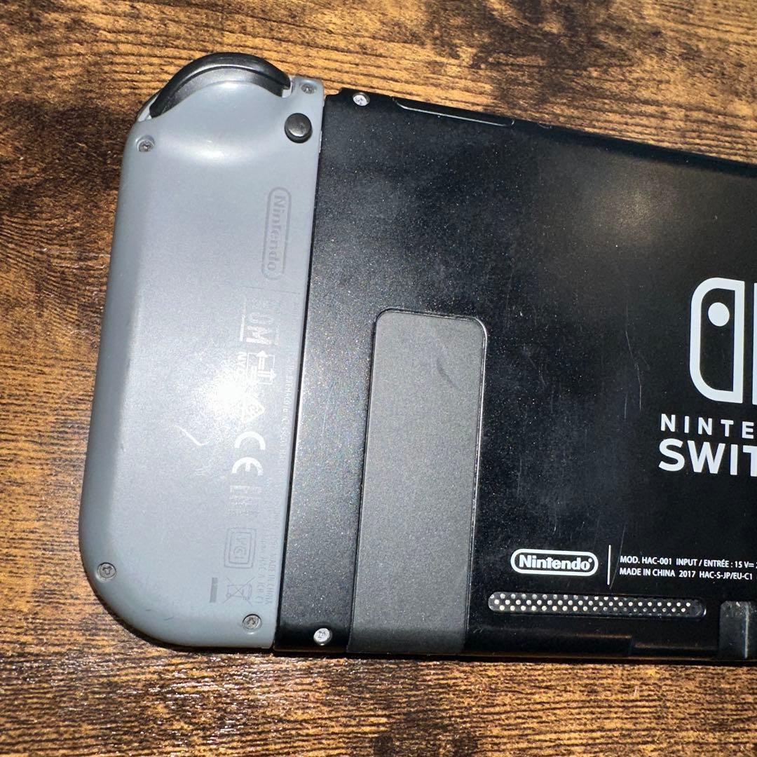 動作品 訳あり Nintendo Switch グレー 本体 + 付属品