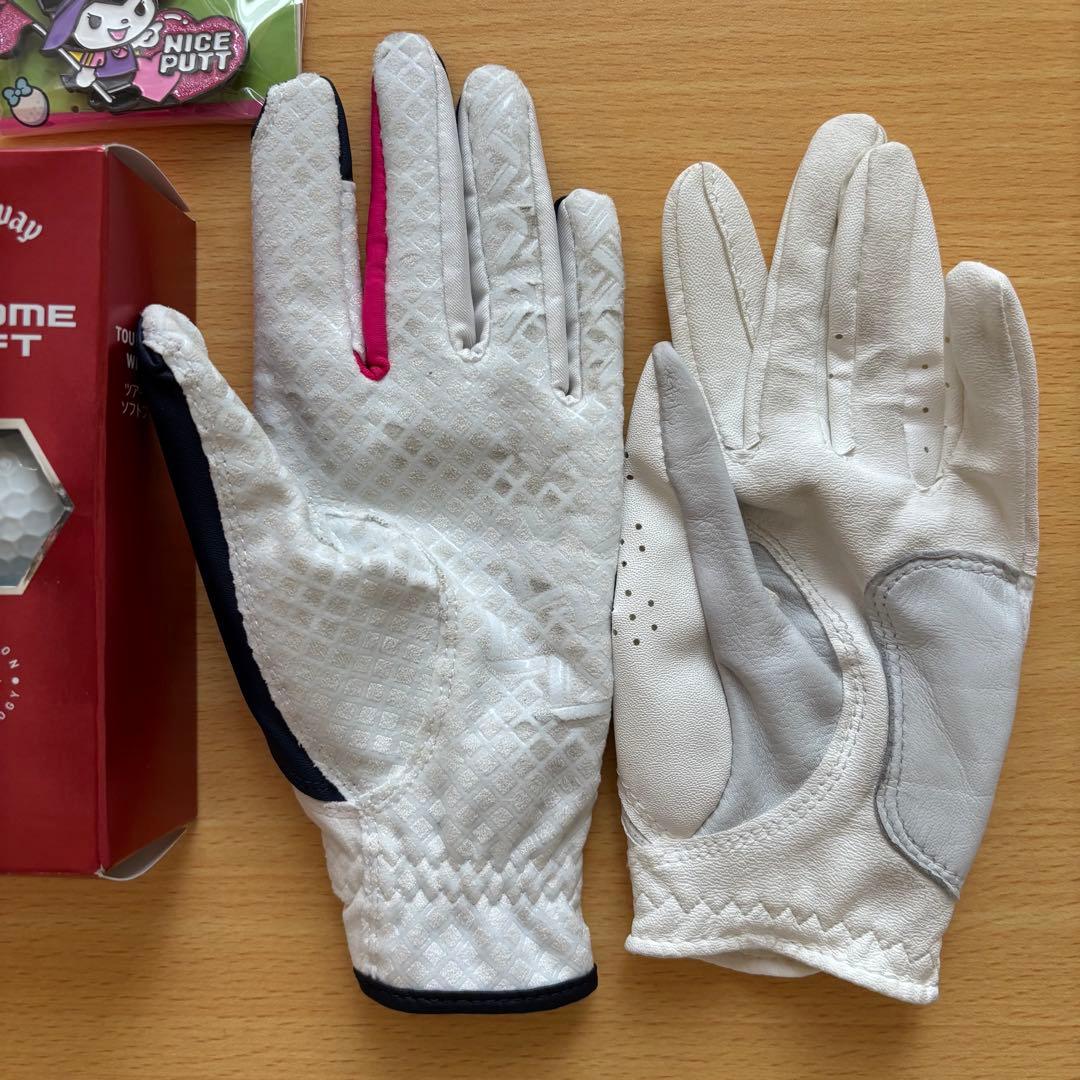 Callaway Chrome Soft ボールとゴルフグローブセット