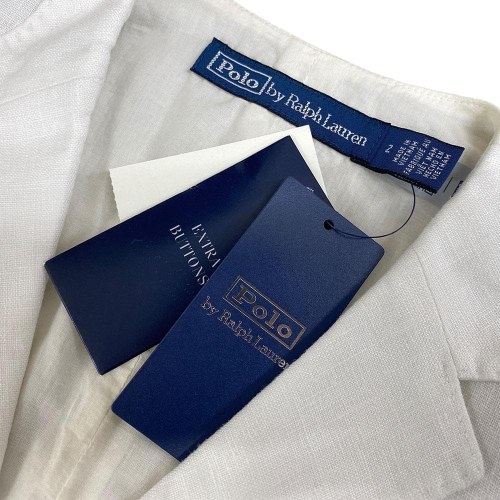 【新品】Ralph Lauren ラルフローレン ベスト ジレ リネン ホワイト
