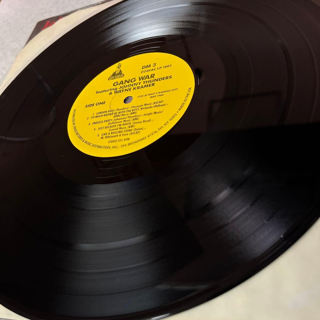 極美盤! JOHNNY THUNDERS & WAYNE KRAMER! LP