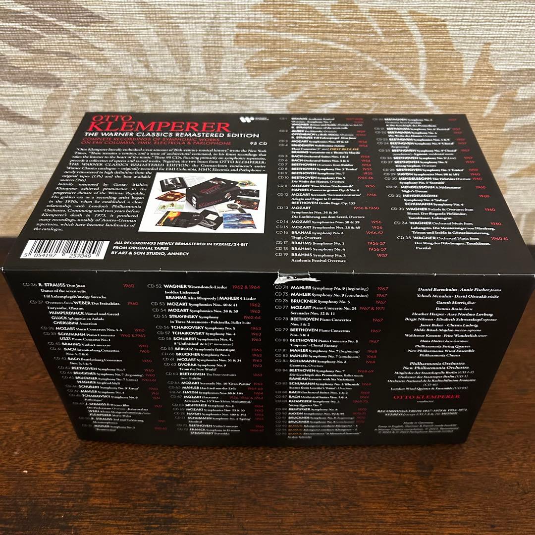 オットー・クレンペラー　ワーナークラシックス・リマスター・エディションboxCD