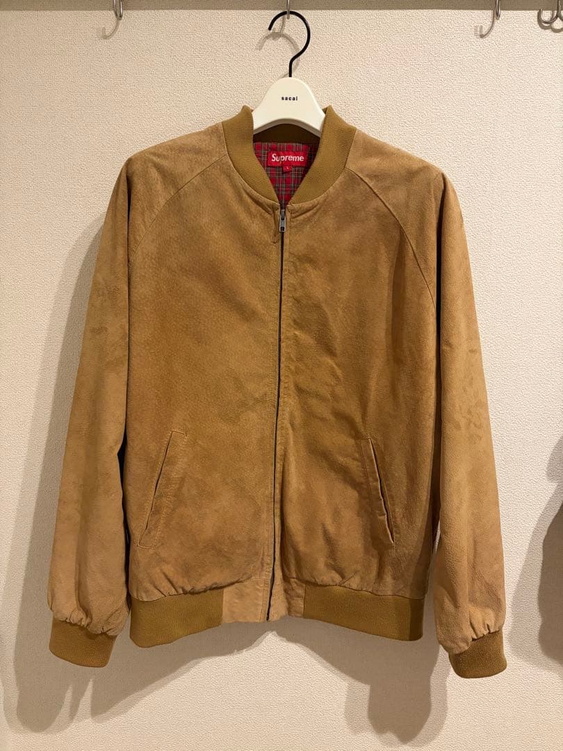 Supreme 12SS Suede Bomber Jacket レザー