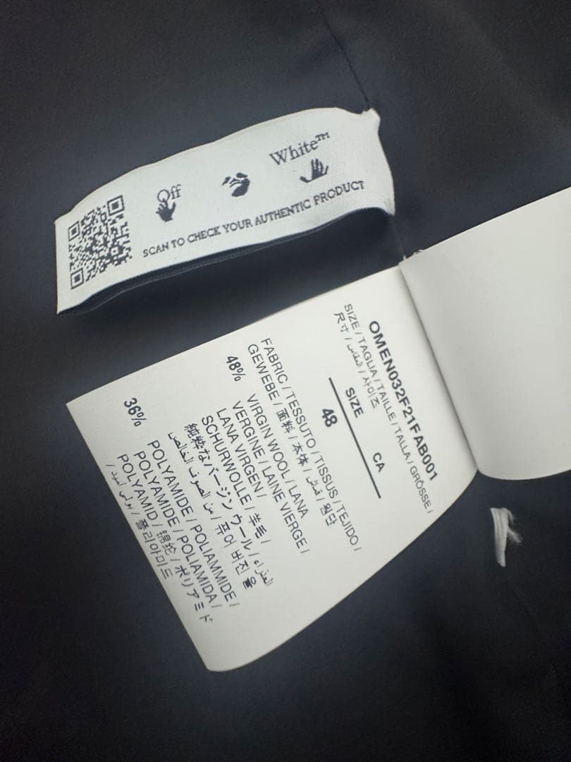 Off-White グラフィックセットアップ　テーラードジャケット