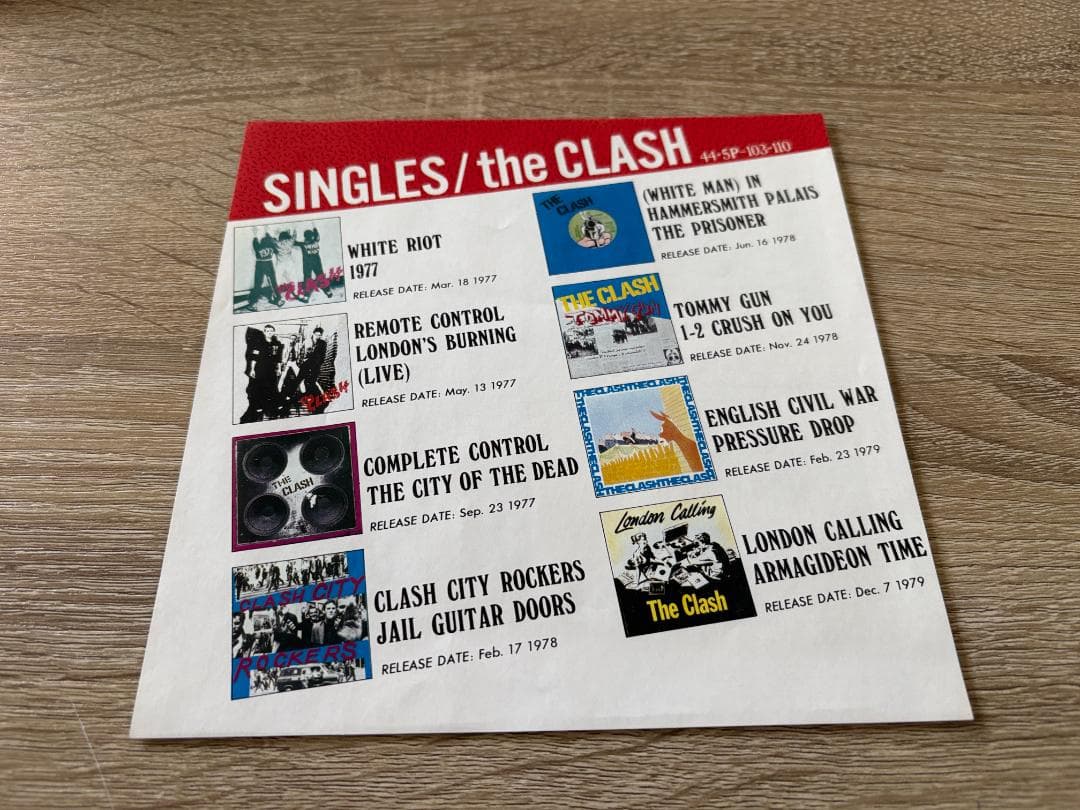 The Clash – Singles = シングルズ'77∼'79 ボックス