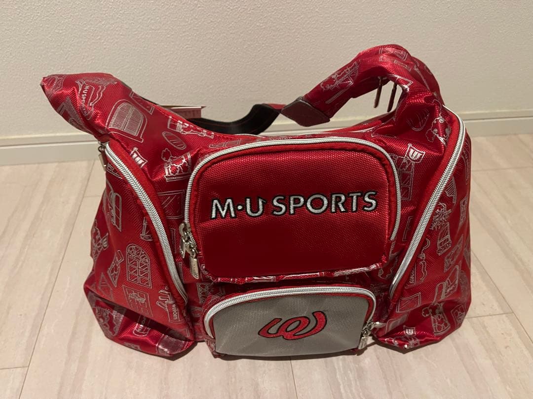 新品M-U SPORTS ゴルフバッグ レッド サイズF