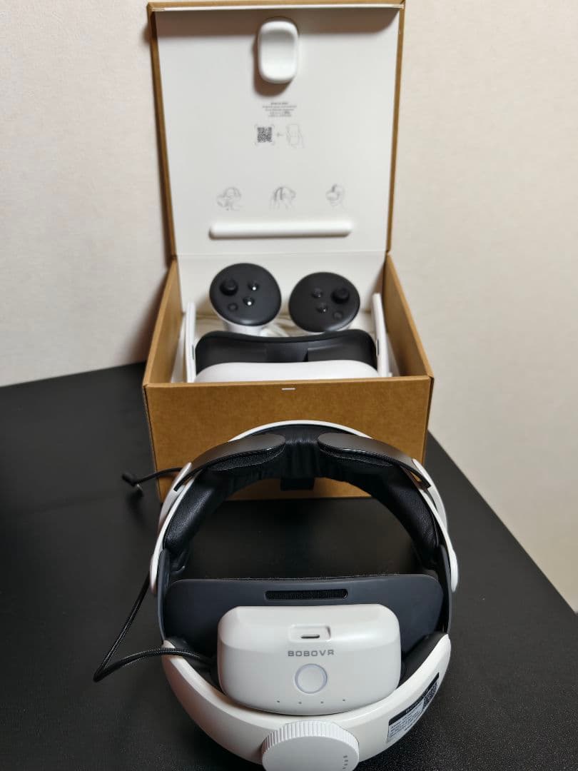 Quest 3（512GB）＋ BOBOVR バッテリーホルダー付き