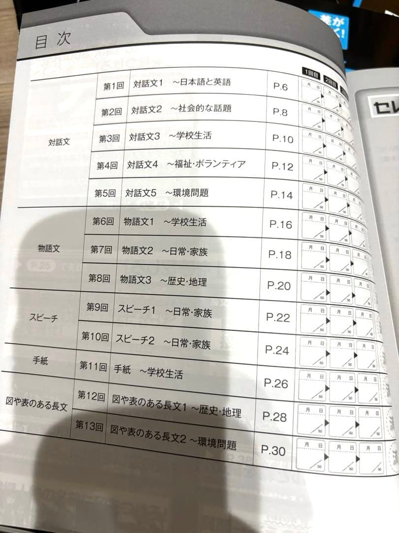 進研ゼミ中学講座　中３受験テキスト　セレクト5学習テキストセット