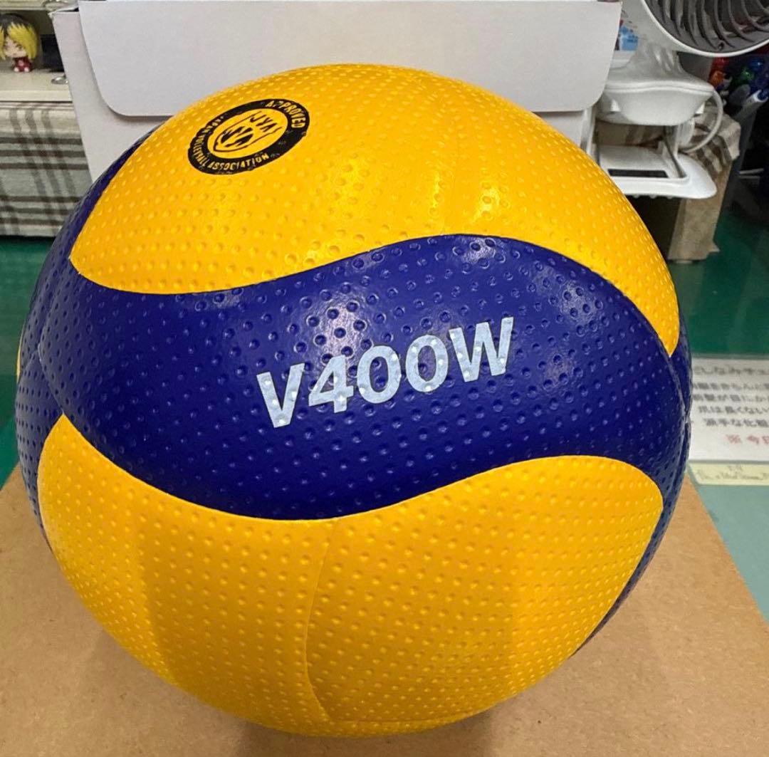 MIKASA バレー4号 検定球 黄/青 V400W