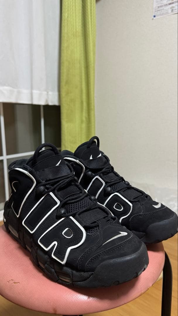 Nike Air More Uptempo ブラック/ホワイト27cm