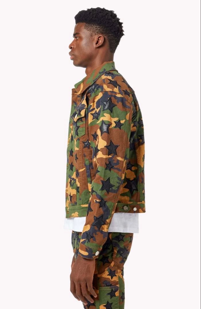 ジャケット・アウター GUAPI CAMO STARS JACKET S