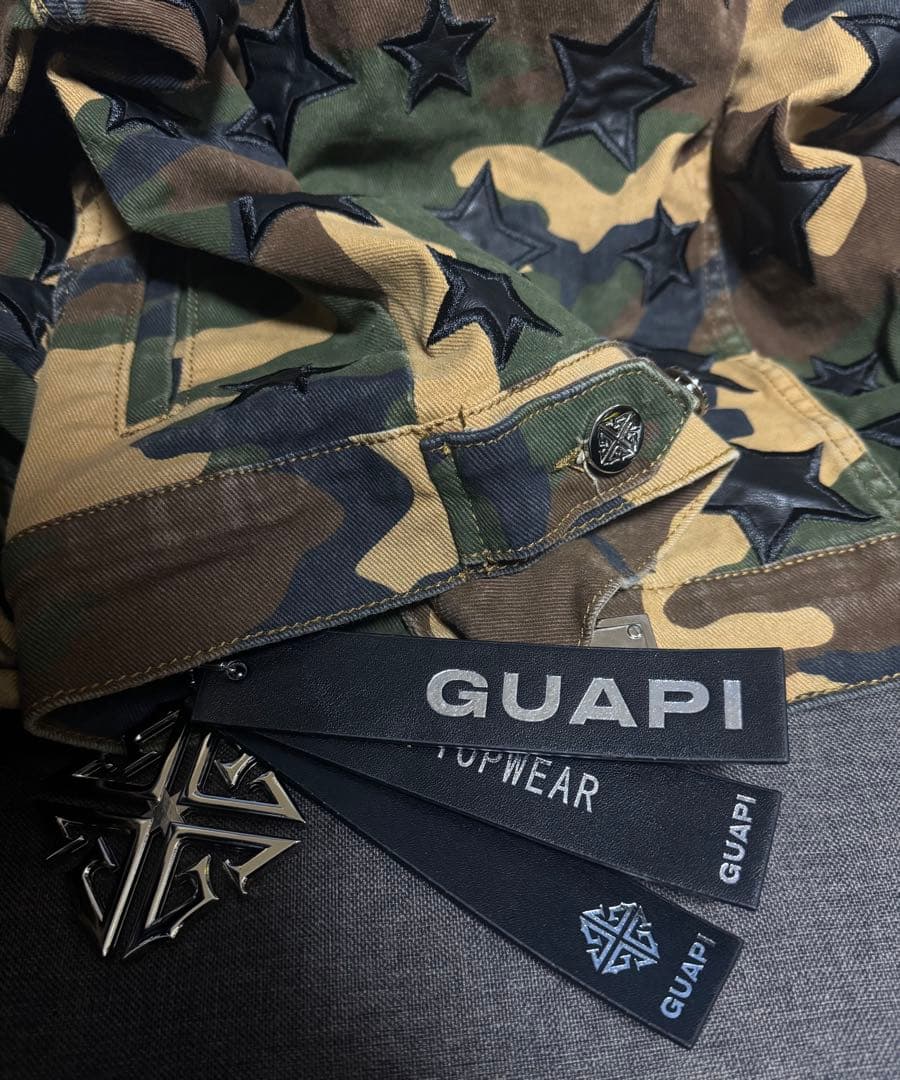 ジャケット・アウター GUAPI CAMO STARS JACKET S