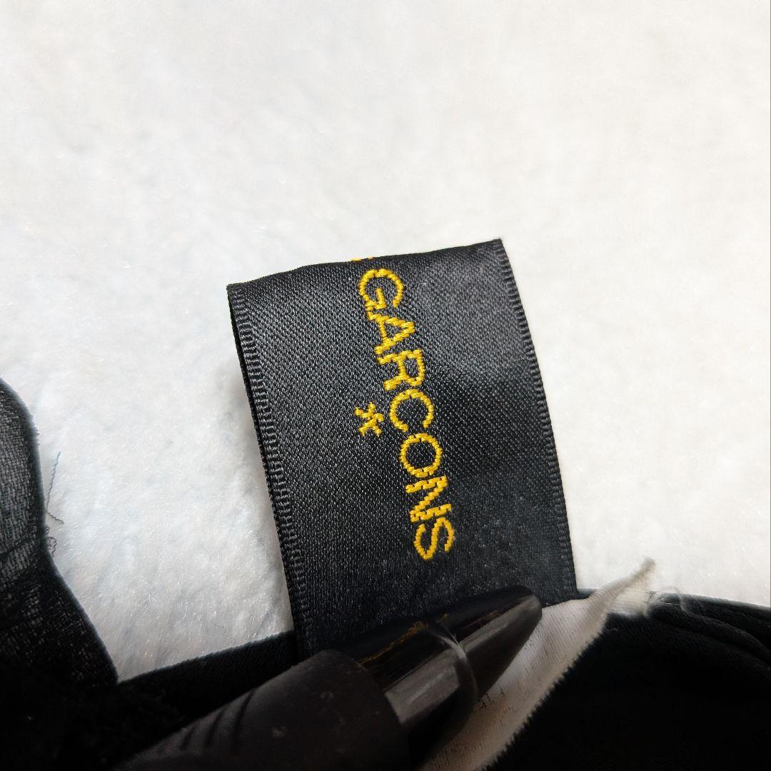★COMME des GARÇONS フリル付きシースルーブラックトップス　XS