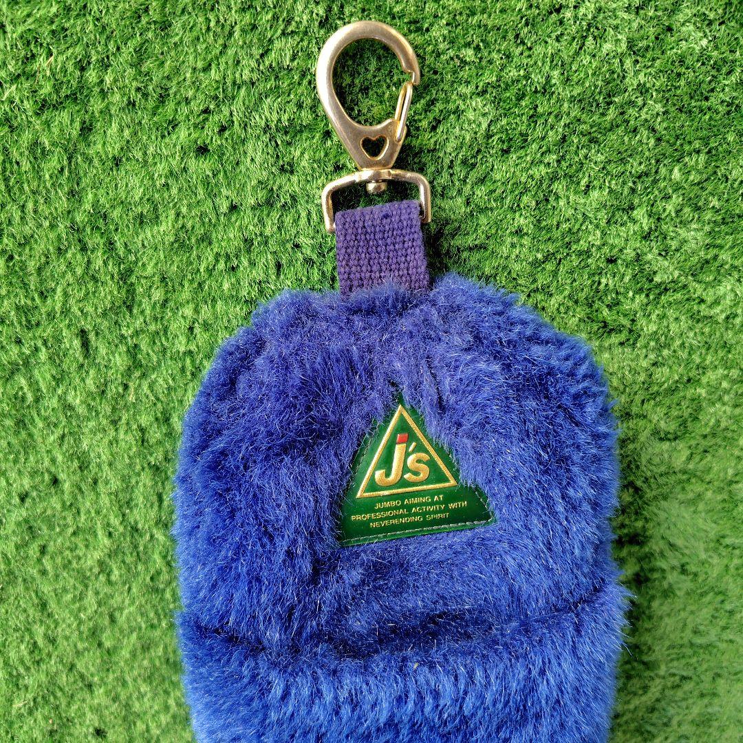 J's ジャンボ尾崎 ゴルフバック ショルダーベルト 青 太陽刺繍 クリップ付き