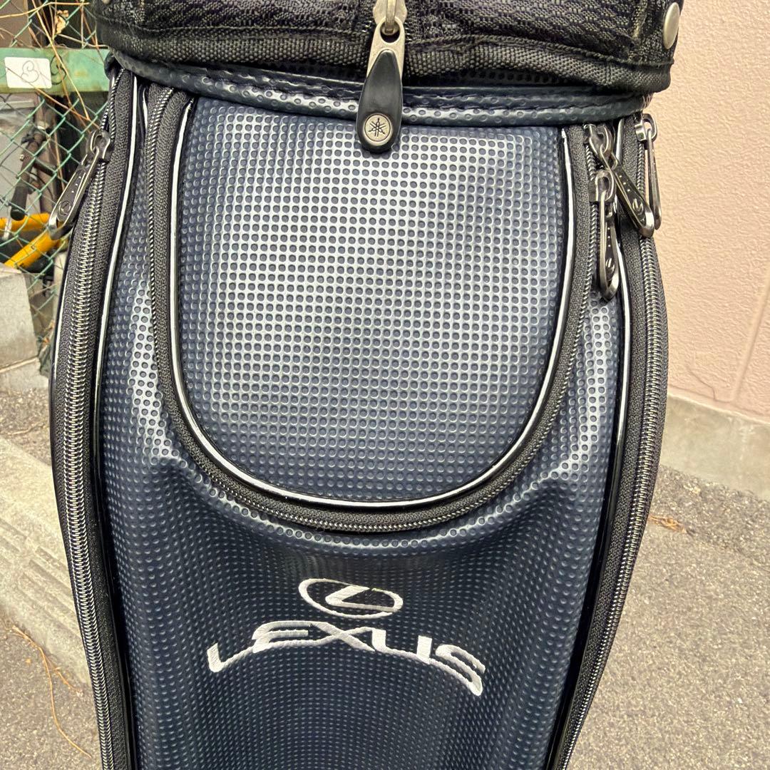 LEXUS レクサス　ゴルフバッグ　キャディバッグ ネイビー　そこそこ美品❗️