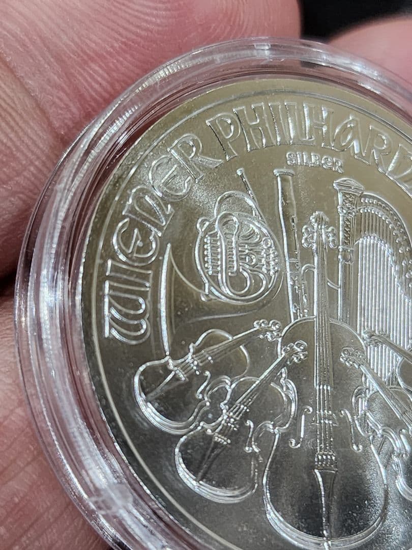 オーストリア 1オンス 銀貨 2025年 ウィーン 純銀製 31.1g　シルバー