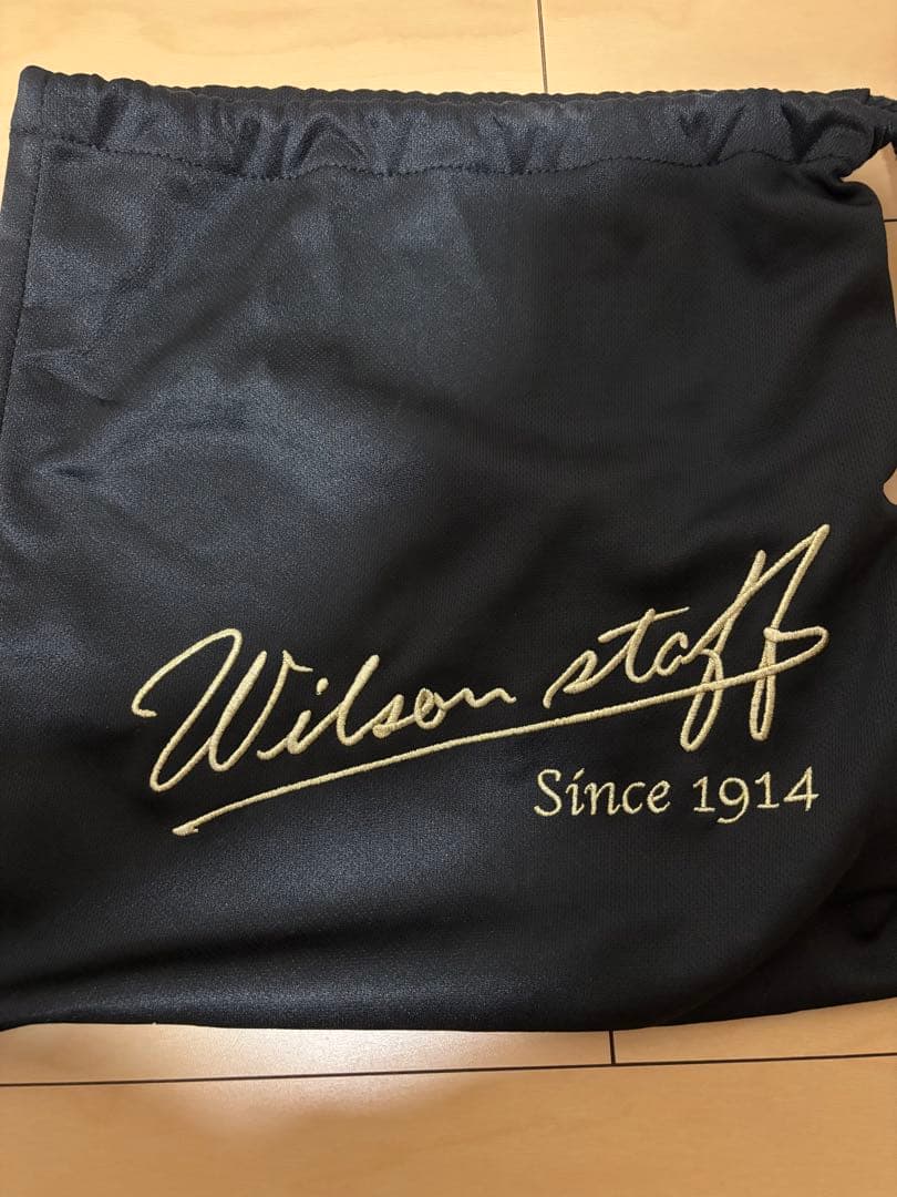 Wilson 軟式オーダーグローブ 黒 青 ストライプ
