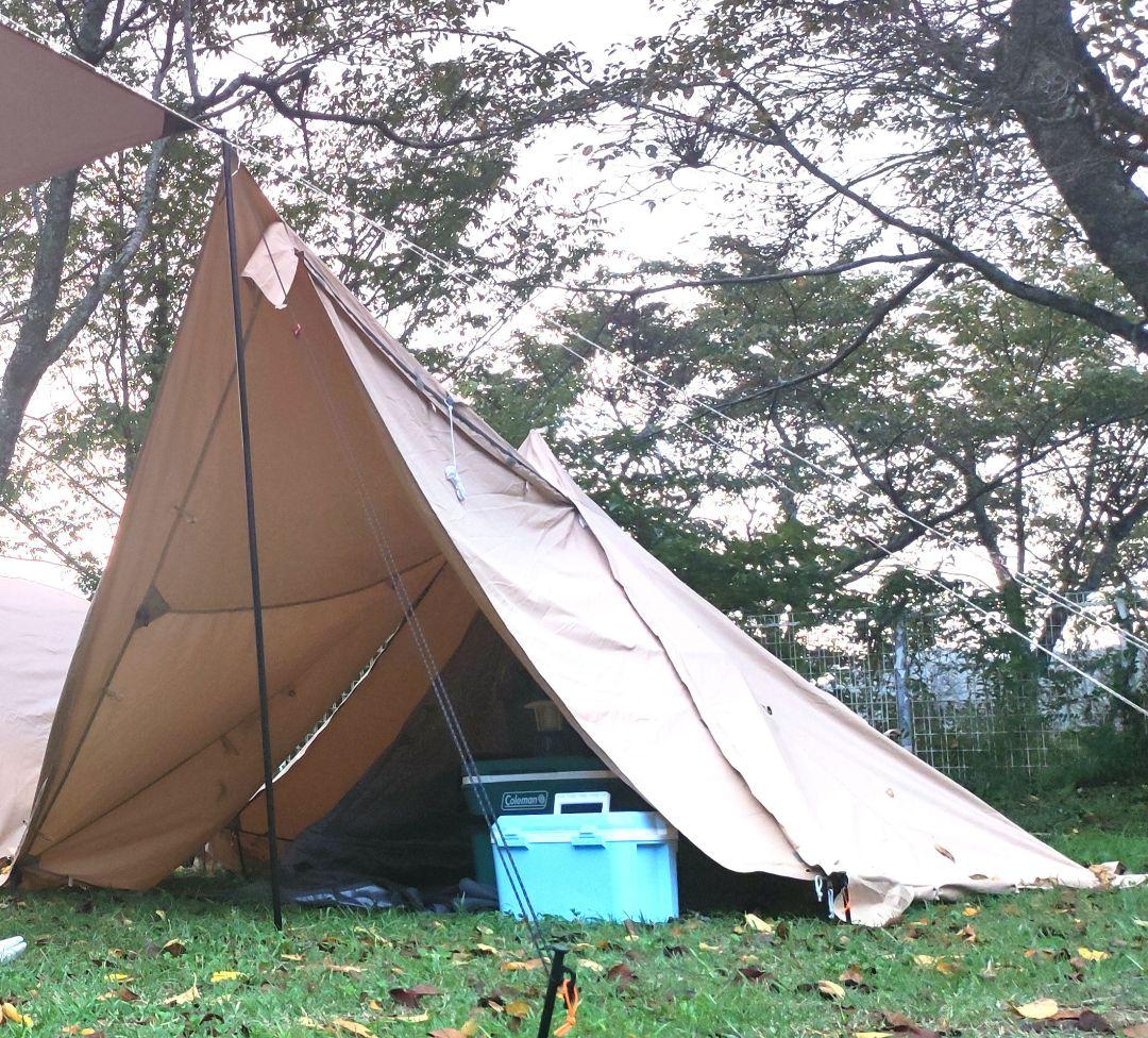 ソロティピー1tc　BUNDOK　バンドック　テント　二股ポール付き