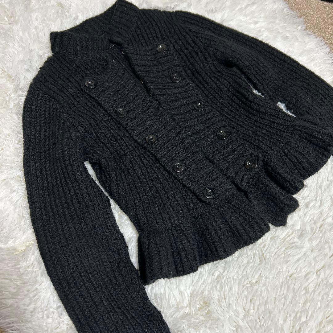 【美品】マークバイマークジェイコブス ナポレオン風 厚手ニットジャケット XS