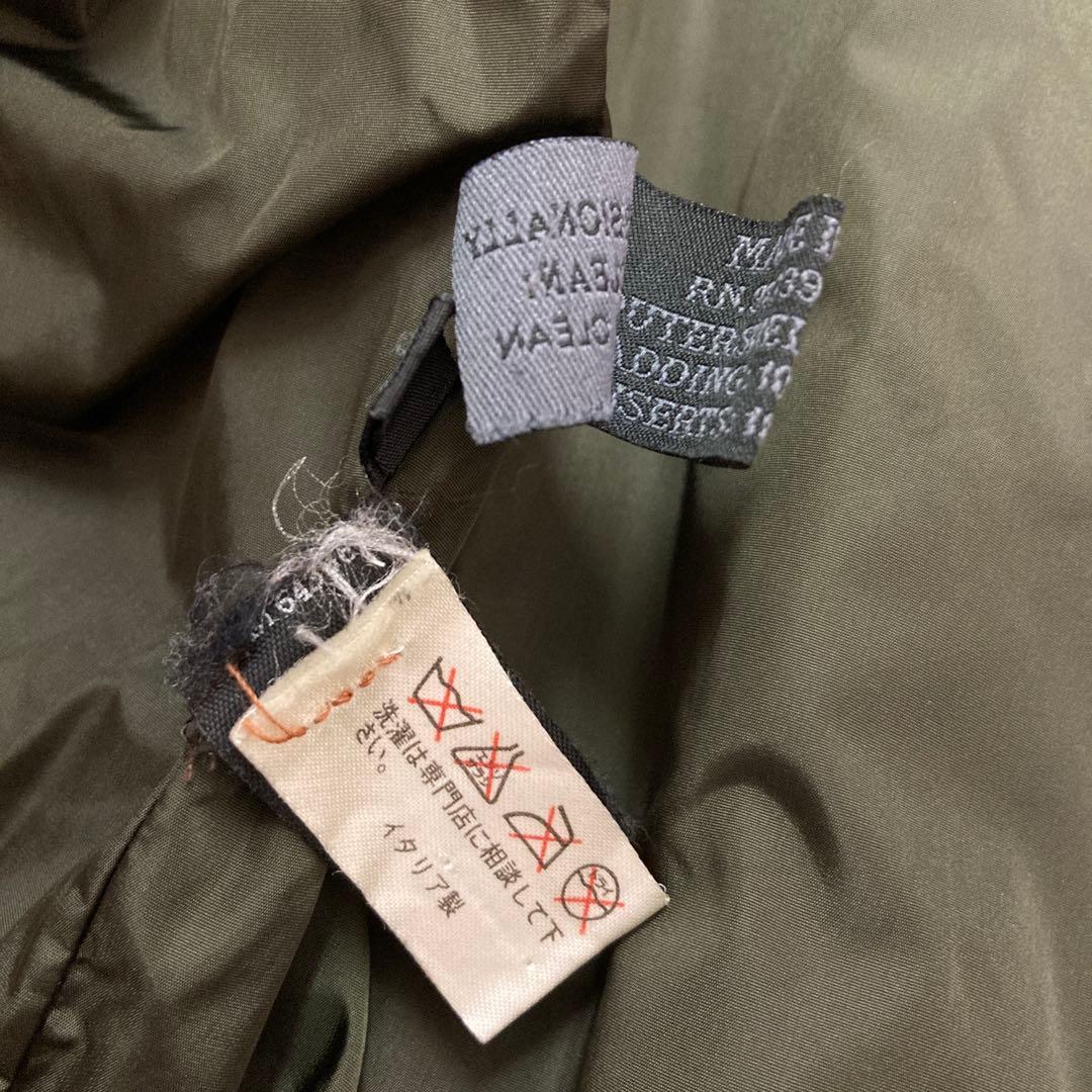 PRADA 99AW ヴィンテージレディース　カーキナイロンジャケット38サイズ