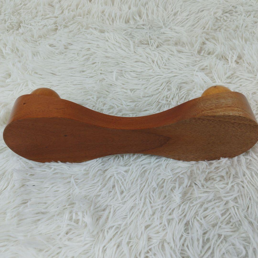 ✨極美品✨ 骨盤職人 指圧 矯正 ツボ押し マッサージ 整体 腰 木製 茶色