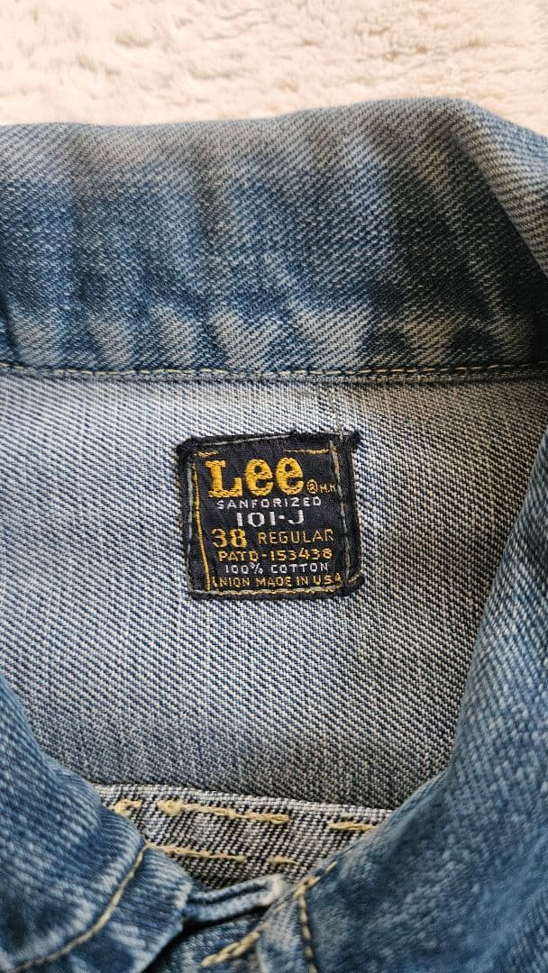 Lee 101J 70s 黒四角タグ size38