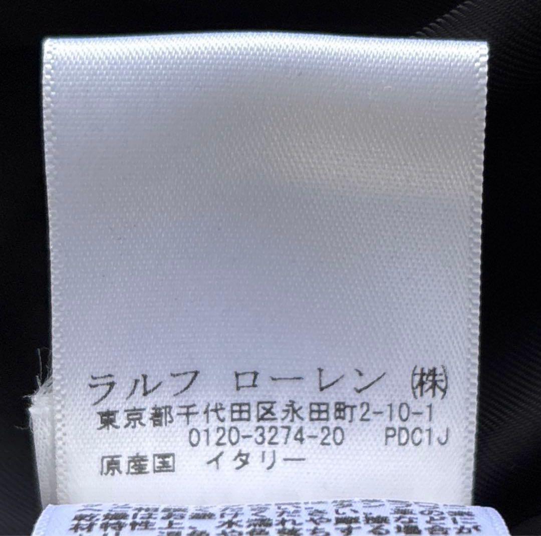 試着のみ　ラルフローレン パープルレーベル　S ラムレザー A-2 ブラック