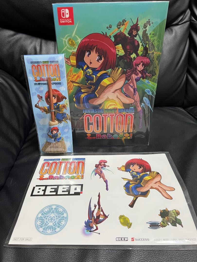 早期予約特典 コットン リブート！ 限定版 Switch版 ミニチュアほうき