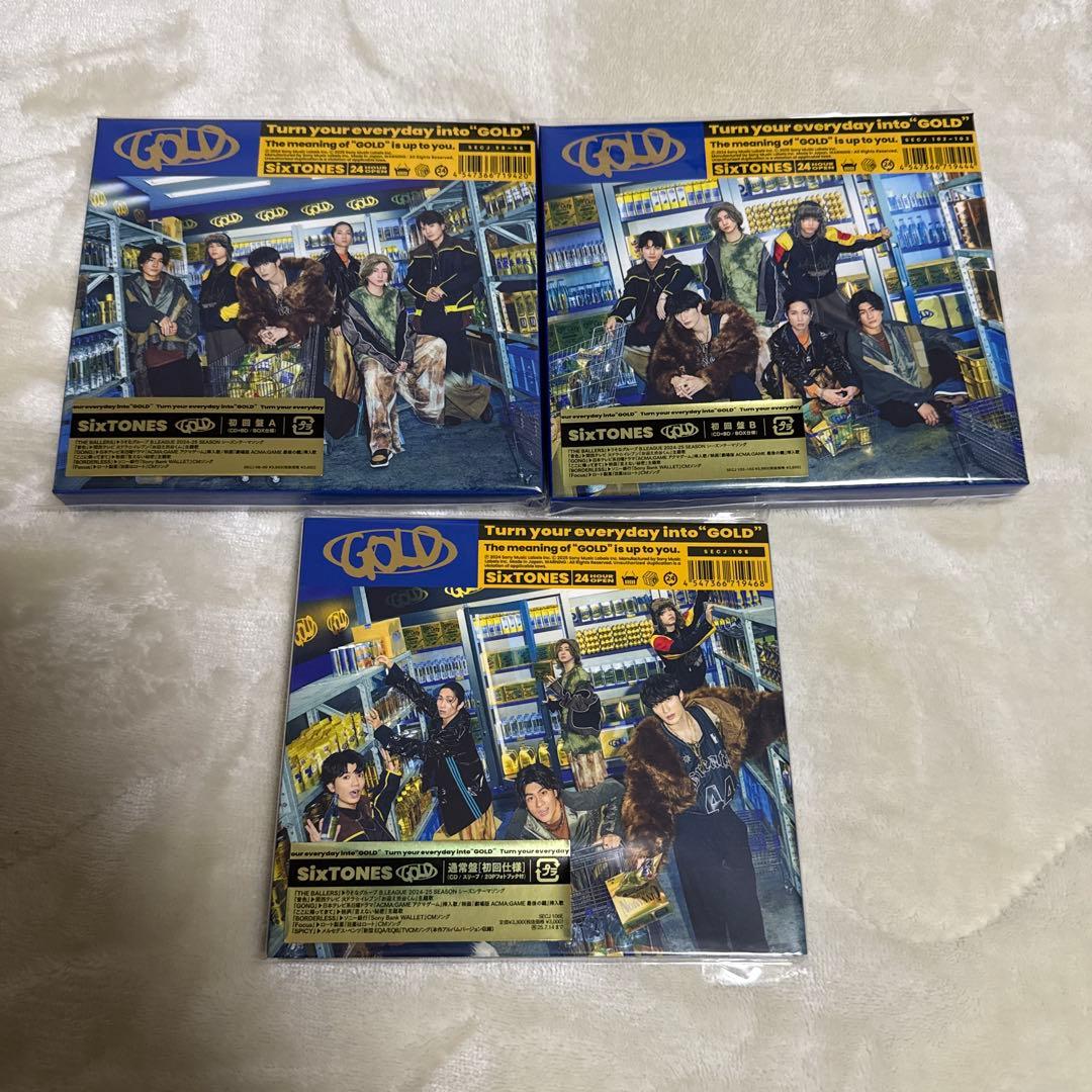 SixTONES GOLD 3形態 特典付き Blu-ray