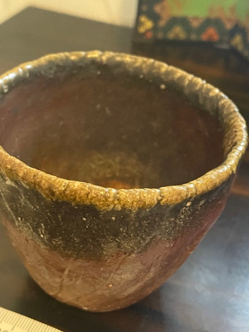 未使用　作家物　備前焼　湯呑み　茶碗　お茶碗　陶器製　2個セット