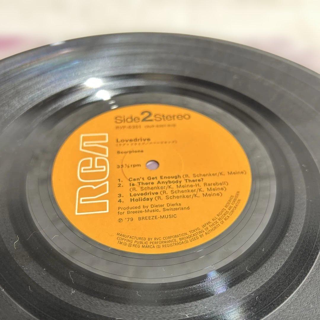scorpions love drive LP レコード 帯付き