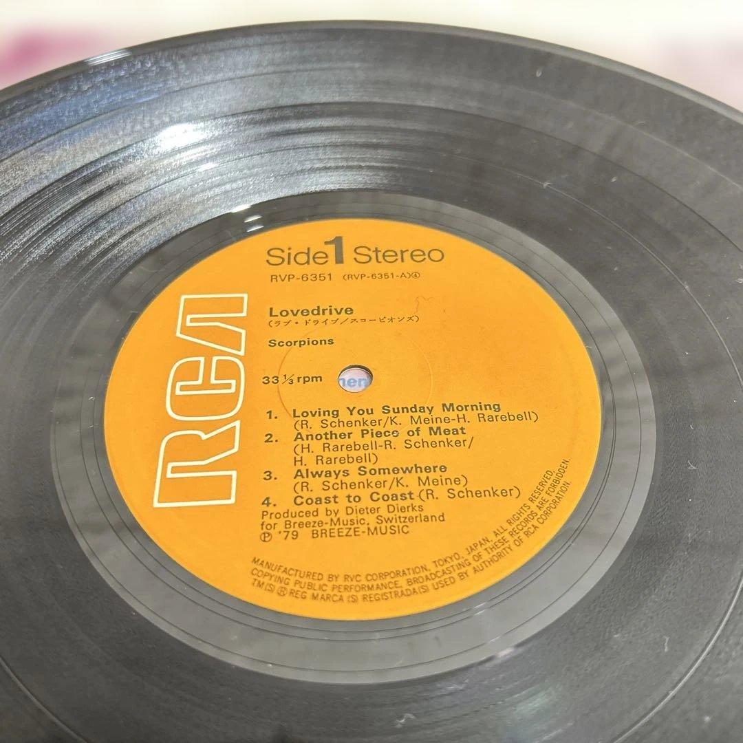scorpions love drive LP レコード 帯付き