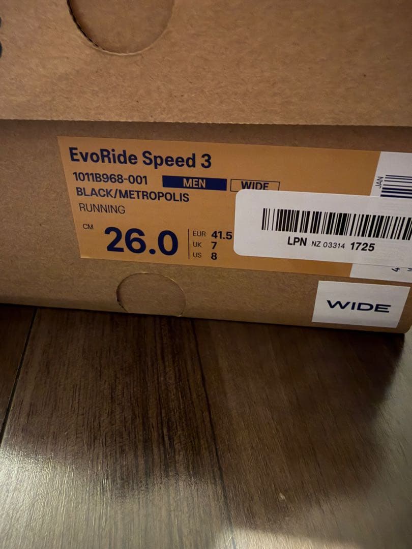 アシックス エボライドスピード3 EvoRideSpeed3 メンズ
