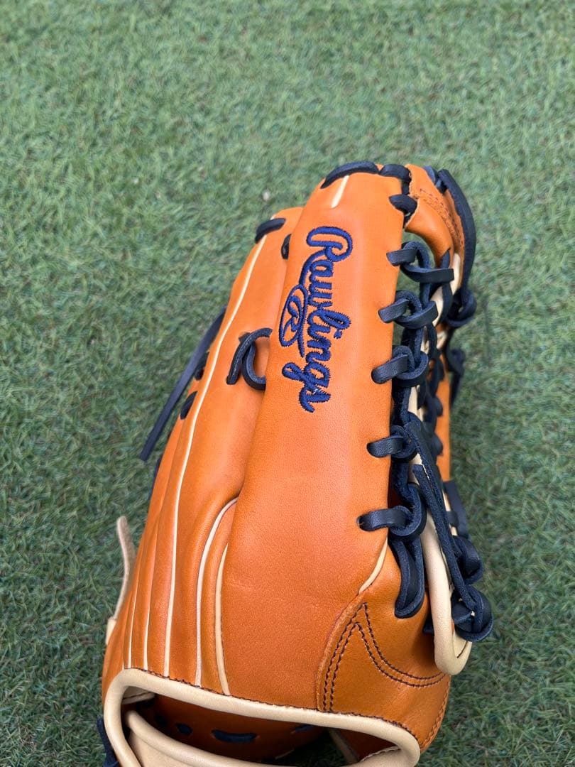 だ*ん様 美品　ローリングス ハイパーテック 一般 軟式グローブ 外野用 右投げ